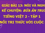 Nói và nghe: Kể chuyện Bữa ăn trưa Tiếng Việt lớp 2