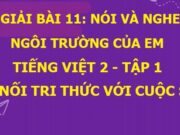 Nói và nghe: Ngôi trường của em trang 50 SGK Tiếng Việt lớp 2