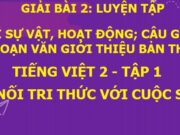 Luyện tập trang 15 SGK Tiếng Việt 2 tập 1 Kết nối tri thức với cuộc sống