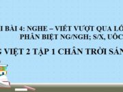 Nghe – viết Vượt qua lốc dữ Tiếng Việt lớp 2