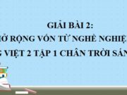 Mở rộng vốn từ Nghề nghiệp Tiếng Việt 2 Chân trời sáng tạo