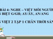 Nghe – viết Mỗi người một vẻ Tiếng Việt 2 Chân trời sáng tạo