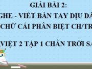 Nghe – viết Bàn tay dịu dàng Tiếng Việt 2