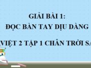 Soạn bài Đọc Bàn tay dịu dàng Tiếng Việt 2 Chân trời sáng tạo