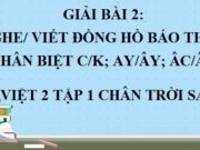 Nghe – viết Đồng hồ báo thức