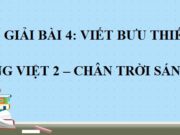 Viết bưu thiếp trang 73 Tiếng Việt 2 Chân trời sáng tạo