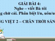 Nghe – viết Bà tôi Tiếng Việt lớp 2