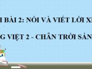 Nói và viết lời xin lỗi SGK Tiếng Việt lớp 2