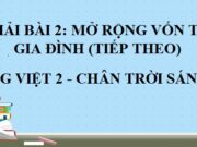 Mở rộng vốn từ gia đình trang 63 SGK Tiếng Việt 2 Chân trời sáng tạo