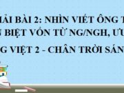 Nhìn viết Ông tôi trang 62 Tiếng Việt 2 tập 1 Chân trời sáng tạo