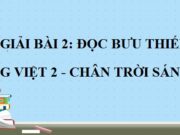 Soạn bài Bưu thiếp Tiếng Việt lớp 2 Chân trời sáng tạo