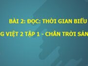 Soạn bài 2: Thời gian biểu Tiếng Việt 2 Chân trời sáng tạo