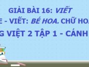 Bài viết 1: Nghe viết Bé Hoa