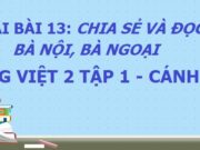 Bài 13: Yêu kính ông bà – Soạn bài Bà nội, bà ngoại Tiếng Việt