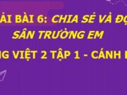 Soạn bài Sân trường em Tiếng Việt lớp 2 Cánh diều