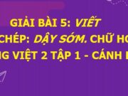 Bài viết 1: Tập chép Dậy sớm