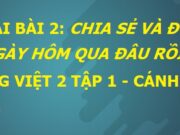 Soạn bài Ngày hôm qua đâu rồi? trang 15, 16 Tiếng Việt lớp 2