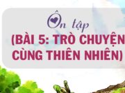 Ôn tập Bài 5: Trò chuyện cùng thiên nhiên – Văn 6 Chân trời sáng tạo