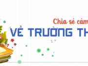 Chia sẻ cảm nghĩ về trường THCS SGK Ngữ văn  Chân trời sáng tạo