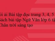 Bài tập Đọc trang 3,4, 5 SBT Ngữ văn 6 tập 1 Chân trời sáng tạo