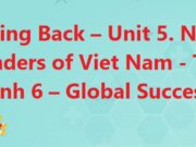 Giải bài Looking Back Unit 5 Natural Wonders of Viet Nam Tiếng Anh 6 Global Success