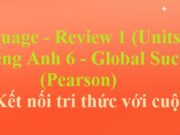 Review 1 (Units 1 – 2 – 3) Language Tiếng Anh 6 Kết nối tri thức