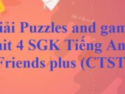 Puzzles and games Unit 4 Tiếng Anh lớp 6 Friends plus