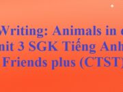 Giải Writing: Animals in danger – Unit 3 Tiếng Anh 6 Chân trời sáng tạo