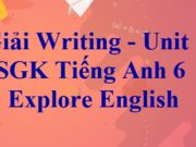 Writing – Unit 6 What time do you go to school? Tiếng Anh 6 Explore English