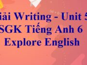 Giải bài Writing – Unit 5 I Like Fruit Tiếng Anh 6 Cánh diều