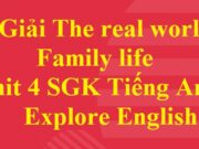 The Real World: Family life Unit 4 Tiếng Anh lớp 6 Cánh diều