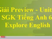 Preview – Unit 2 Monkeys Are Amazing! Tiếng Anh 6 Explore English