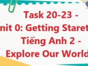 Bài 20, 21, 22, 23 – Unit 0: Getting Staretd SGK Tiếng Anh 2 Cánh diều