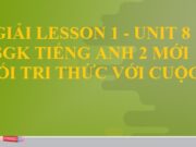 Unit 8. In the village – Lesson 1 trang 34 SGK Tiếng Anh 2 Kết nối tri thức