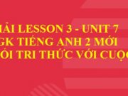 Lesson 3 Unit 7 In the kitchen – Tiếng Anh 2 Kết nối tri thức