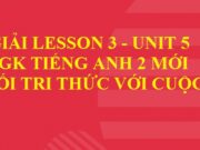 Giải Tiếng Anh lớp 2: Lesson 3 Unit 5. In the classroom