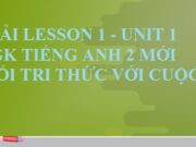 Lesson 1 – Unit 1 At my birthday party Tiếng Anh lớp 2 Kết nối tri thức