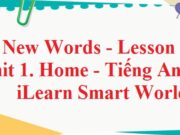 New Words – Lesson 2 Unit 1 Tiếng Anh 6 iLearn Smart World