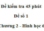 [Đề 1] Chia sẻ đề kiểm tra 45 phút chương 2 hình 6 có đáp án: Hình vẽ sau đây chỉ hai tia OA, OB đối nhau ?