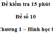 Đề kiểm tra 15 phút môn Toán Chương 1 Hình học 8 có đáp án: Chứng minh rằng: bốn điểm M, N, I, J thẳng hàng