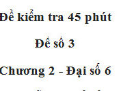 [Đề 3] Kiểm tra 1 tiết Toán chương 2 phần số học : Tìm các số nguyên x, y sao cho