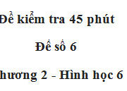 Đề 45 phút Hình học 6 chương 2 [Đề số 6]: Trên tia BA lấy điểm D sao cho BD = 11cm. Tính độ dài đoạn thẳng AD