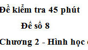 Kiểm tra 1 tiết môn Hình học 6 Chương 2 [Đề 8]: Đoạn thẳng AB có cắt đường thẳng d không ? Vì sao ?