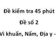 [Đề số 2 ] Đề 45 phút- Phần Vi khuẩn, Nấm, Địa y Sinh 6: Tảo xoắn có hình dạng và kích thước như thế nào?