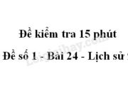 Đề kiểm tra môn Sử 15 phút lớp 9 Chương 4 Phần 2: Khó khăn nghiêm trọng nhất đối với đất nước sau Cách mạng tháng Tám (1945) đó là gì?